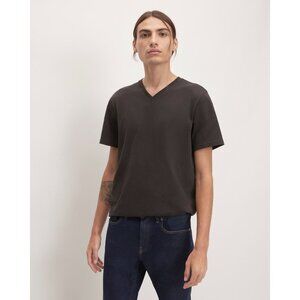 Everlane Mens The Organic Cotton V-Neck Tee Shirt Black M
